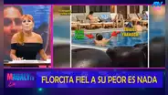 Flor Polo y su novio se dan muestras de amor en una piscina y Magaly Medina reacciona: “Es un caso perdido”