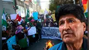 Marcha masiva en Bolivia: seguidores de Evo Morales presionan para inscribir su candidatura presidencial