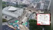 Línea 2: en agosto deben reabrir de forma parcial el Paseo Colón tras avance de obras de la Estación Central