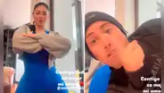 Christian Cueva sorprende con peculiar gesto durante grabación de Pamela Franco en redes sociales