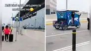 Mototaxi causa sorpresa al transitar en nuevo aeropuerto Jorge Chávez y usuarios reaccionan: “Ahorro es progreso”