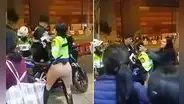 Cámaras captan brutal agresión contra policías en plena vía pública, en Cercado de Lima