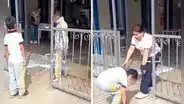 Escolares se salvan de milagro tras caer ventana del tercer piso sobre quiosco de colegio en Ica
