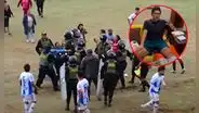 Partido de 'Copa Perú' termina en una batalla bampal en Cajamarca: policías resguardaron al árbitro