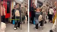 Johanna San Miguel canta ‘Cervecero’ en metro de Europa y usuarios resaltan insólito detalle: "Amo como lleva la mochila"