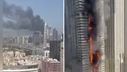 Incendio masivo en un rascacielos de 67 pisos de Dubái obliga a evacuar a más de 3.800 residentes