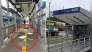 Colapsa parte del techo de la estación Balta del Metropolitano tras fuerte sismo en Lima y Callao
