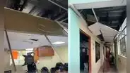 Así colapsó techo de Depincri de Los Olivos tras fuerte sismo de 6,1 en Lima y Callao