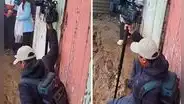 Camarógrafo de ATV sufre caída en vivo al resbalar de un cerro colapsado en SJL tras sismo de 6,1