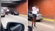 Auto de Luis ‘Cuto’ Guadalupe se malogra en plena Vía Expresa y conductores lo trolean: “Le faltó la fe”