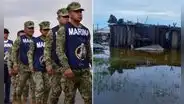 Oaxaca recibe apoyo de la Marina tras el paso del huracán Erick; piden donaciones en CDMX para ayudar a los damnificados
