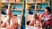 Maestro llora al pasar lista y recordar que su alumno ausente en su clase falleció en un accidente en el río