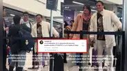 Brasileña graba a Christian Domínguez en el aeropuerto sin saber quién es y usuarios la bromean: "Es el primer ministro de la fidelidad"