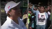 Madre de familia encara a Dina Boluarte durante visita a Madre De Dios: “No es justo que estudien en estas precariedades”