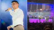Fans de Grupo 5 usan balcón de una calle para ver concierto en Huacho y Christian Yaipén les manda saludos: "Zona vivazos"