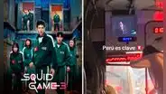 Chofer de bus pone el 'Juego del calamar 3' a sus pasajeros y usuarios bromean: “No me bajo hasta terminar la serie”