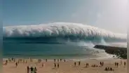 Impresionantes imágenes del "tsunami de nubes" que azota las playas de Portugal