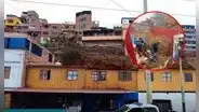 Enorme roca cae sobre casa en Chorrillos: familia se salva de morir, pero lo pierde todo
