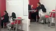 Estudiante suplica de rodillas a su profesora para aprobar el curso: escena genera polémica en redes