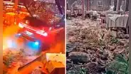 Cámaras captan instante en que camioneta destroza restaurante 'El Charrúa' y atropella comensales en La Molina