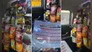 Taxi se vuelve viral en TikTok al incluir carta de snacks y usuarios piden saber cómo contactarlo: "¿En qué app está esa maravilla?"
