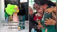 Padres de familia sorprenden a docente peruana con orquesta por el Día del Maestro: “Somos su última promoción”