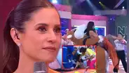 María Pía Copello es atendida de emergencia tras sufrir 'caída' en pleno set de 'Mande quien mande'