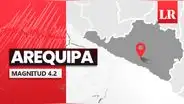Temblor de magnitud 4,2 se sintió en Arequipa hoy, según IGP