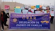 Padres tacneños protestaron por serias deficiencias en nuevo colegio COAR