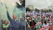 Trabajadores de EsSalud protestan frente a central general y alertan riesgo para 13 millones de asegurados por huelga indefinida