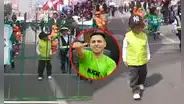 Escolar se disfraza de alcalde de Ate en desfile y causa furor en redes: “No podían faltar sus rejas”