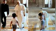 Niño burló seguridad del Vaticano y sorprende al papa León XIV con un abrazo inesperado