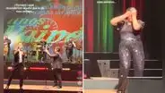 Traductora de lenguaje de señas se roba el show al interpretar con gran entusiasmo los temas de los Hermanos Yaipén durante concierto