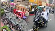 Niño disfrazado de Papa León XIV sorprende en desfile escolar del Callao a bordo de un pequeño papamóvil