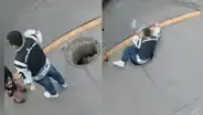 Cámara de seguridad en Trujillo capta a joven peruano cayendo a hueco tras robo de tapa por delincuente