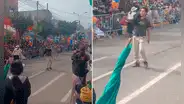 Peruano participa presuntamente ebrio en desfile de Fiestas Patrias y causa furor en redes: "El sargento Huascarán"