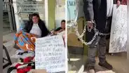 Empresario obtuvo licitación por casi S/800.000, cumplió contrato, pero municipalidad anuló pago: vive encadenado frente al consejo y exige justicia