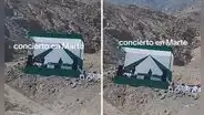 Concierto en la cima de un cerro en Perú deja boquiabiertos a internautas: "¿Es Marte?”