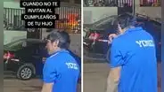 Padre le canta el cumpleaños a su hijo desde la calle y rompe en llanto: "Cuando no te invitan a la fiesta"