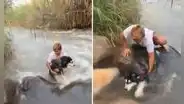 Streamer Shuls se lanza al río para salvar a su perrito que era arrastrado por la corriente: “Me hizo desesperar”
