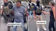 Estadounidense defiende a inmigrante mientras lo arrestan en un Home Depot en California: ''Secuestran a gente en la calle''