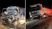 Un fallecido y un herido deja violento choque entre miniván y camión cisterna en Juliaca