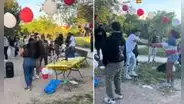 Peruanos causan furor por armar su 'fiestón' y bailar huayno en un parque de España: "No se pierden las costumbres"