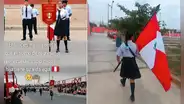 Madre venezolana se emociona al ver a su hija en desfile escolar representando al Perú: ''Tiene una vida aquí''