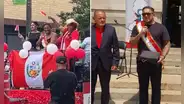 Simbólico desfile por Fiestas Patrias en Nueva Jersey reúne a miles de peruanos: Doña Peta y el 'Loco' Vargas aparecieron