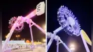 Juego mecánico se parte en dos y se cae de varios metros en Arabia Saudita: al menos 23 heridos y 4 en estado grave