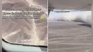 Turistas sobrevolaban las Líneas de Nazca y captan momento exacto de la llegada de la tormenta de arena que cubrió Ica y otras ciudades del Perú