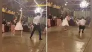 Pareja se casa y hace coreografía de anime 'Mashle' frente a invitados: "Mucho ambiente para la familia"