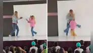 Padrastro baila con su hijastra canción de '¿Y dónde están las rubias?', tras ser rechazada por sus compañeras