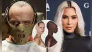 Kim Kardashian causa controversia con su nueva 'faja' para la papada y Anthony Hopkins le responde como Hannibal Lecter